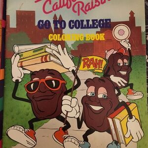 The California Raisins Go To College Coloring Book